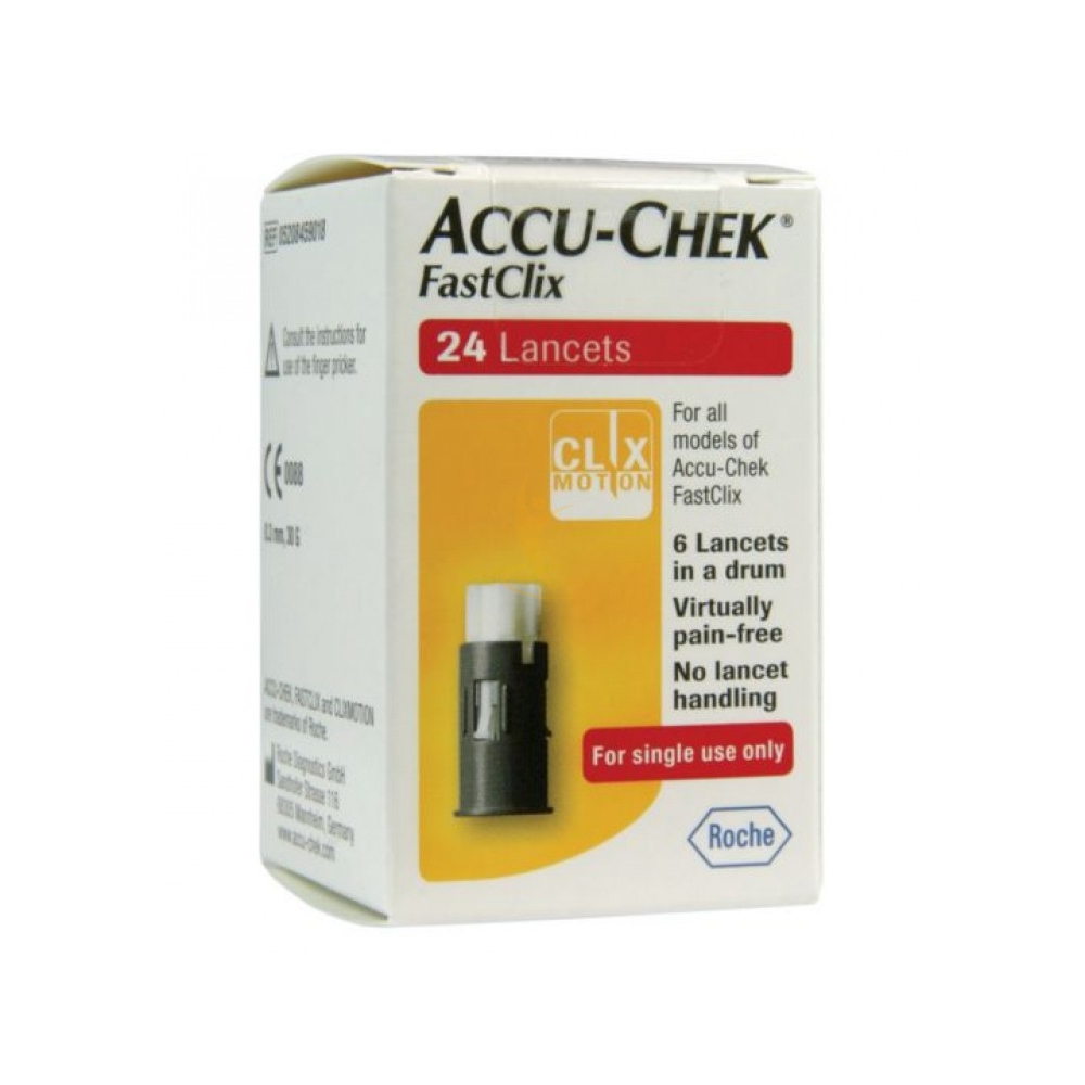 Roche diabetes care italy spa misuratori glicemia lancette pungidito  accu-chek fastclix 100 + 2 pezzi